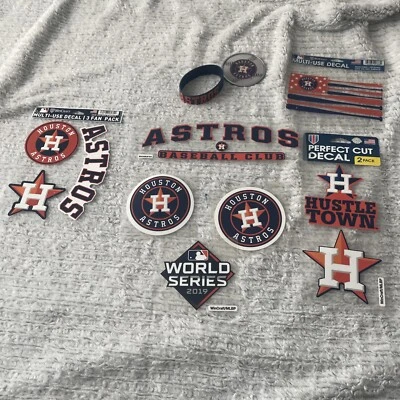Houston Astros Decals & Stickers Lot of 9 Items - Image 1 of 4