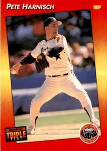 PETE HARNISCH ASTROS 1992 DONRUSS TRIPLE PLAY BASEBALL CARD #175 - Picture 1 of 1