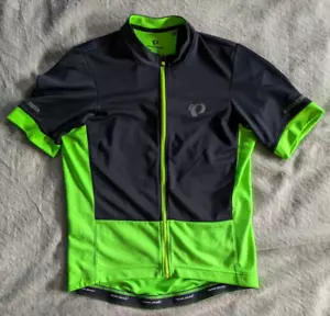 PEARL IZUMI Cycling Jersey Womens L Large Bicycle Neon Green Black - Picture 1 of 5