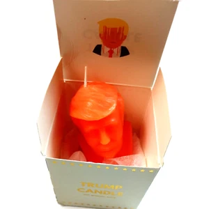 CANDELA TRUMP, divertente, arancione, scherzi politici e giochi di parole. Alto circa 3,5 pollici - Foto 1 di 7