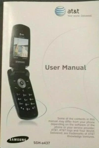 Manuel d'utilisation vintage Samsung SGH A437 AT&T très bon état - Photo 1 sur 1