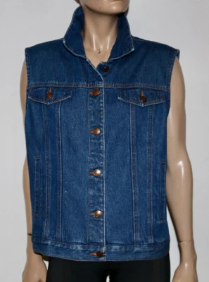 PENDLETON denim vest with blanket back LET'ER BUCK  L - Image 1 of 4