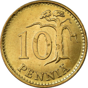 Finnish Coin Finland 10 Pennia | Tree | 1963 - 1982