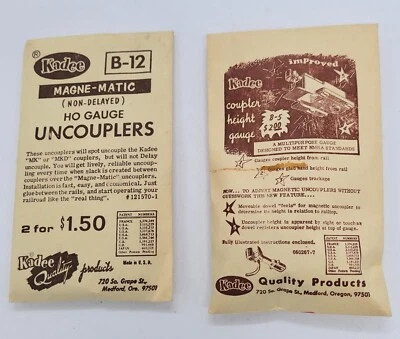 HO Gauge Kadee B-21(321) Magne Matic Non-Delayed Uncouplers & Height Guage - Image 1 of 4