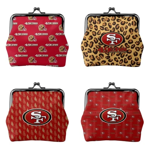 San Francisco 49ers Fans Mini Coin Purse Change Purse Coin Bag Women's Wallet Cover