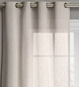 Target Threshold 54Wx84L PAIR of Light Filtering Textured Window Curtain Panels - Picture 1 of 5