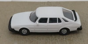 Micro WIKING Ho 1/87 Saab 900 Turbo White Inside Grey #10215 No Box - Picture 1 of 6