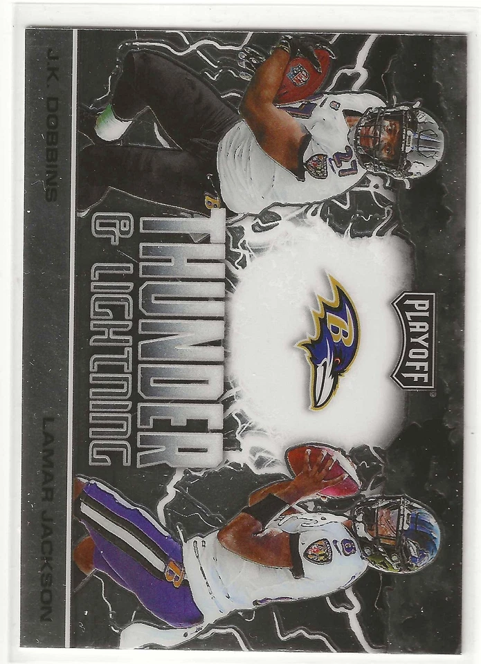 2020 Panini Playoff J.K. Dobbins/Lamar Jackson #TL-1 - Image 1 of 1