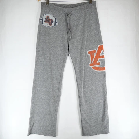 Auburn University Tigers Women's Gray Football Sweatpants Low Edge Size L Cover