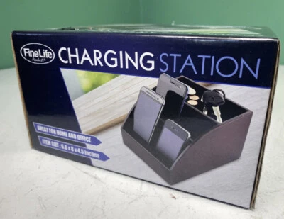 New Fine Life Wooden Cell Phone / Device Charging / Docking Station Organizer - Image 1 of 2