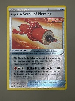 Single Strike Scroll of Piercing 154/198 Swsh06: Sword & Shield - Chilling Reign - Image 1 of 2