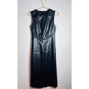Stefanel Pleather Black dress 38 - Picture 1 of 11