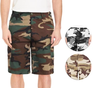 Men's Casual Military Army Camo Camouflage Tactical Utility Cargo Shorts - Picture 1 of 7
