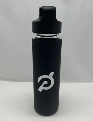 Стеклянная бутылка для воды Peloton в упаковке силиконовый рукав без губ с логотипом бывшая в употреблении - Изображение 1 из 4
