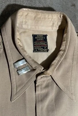 Vintage 40’s 50’s Jackson Raymond Army Officer Shirt Military - Image 1 of 4