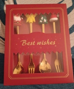 Edelstahl Urlaub Party Besteck Set Weihnachtsgeschenke, unbenutzt  - Bild 1 von 3