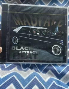 Madface,Black Attracts Heat cd,95,1st.print,OG,san jose rap,bay area rap,g funk - Picture 1 of 3
