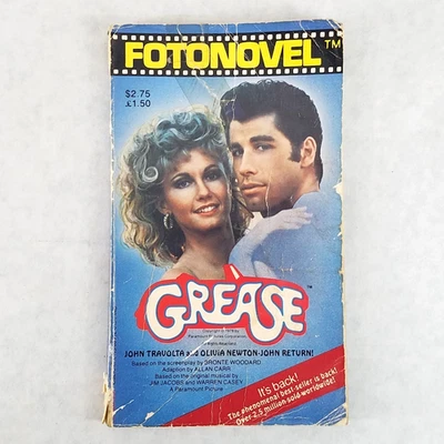 GREASE FOTONOVEL - 1978 Color Illustrated - OLIVIA NEWTON-JOHN JOHN TRAVOLTA - Image 1 of 4