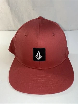 Volcom Flat Bill V Square Adjustable Snapback Hat - Light Red - Image 1 of 4