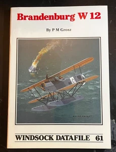 Brandenburg W 12 WINDSOCK Datafile 61 PM GROSZ DRAWINGS PHOTOS SIDEVIEWS RARE - Picture 1 of 11