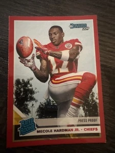 Panini Donruss 2019 - Clasificado novato prueba de prensa rojo #325 Mecole Hardman Jr C1 - Imagen 1 de 2
