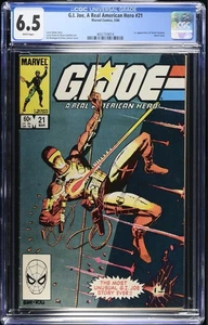 G.I. Joe A Real American Hero #21 CGC 6.5 Marvel 1984 Larry Hama Silent Issue - Picture 1 of 2