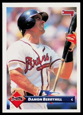 1993 Donruss #78 Damon Berryhill Atlanta Braves - Image 1 of 2