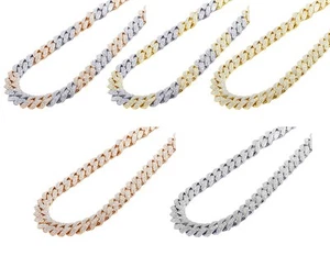 Three Row HoneyComb EGL Certified VVS 23 4/5 CT Real Diamond  Miami Cuban Cha... - Picture 1 of 9