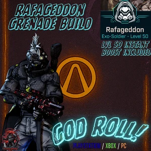 Borderlands 4 Rafageddon Grenade Construir 30 Artículos God Rolled Gear PS5 XboxPC Moxsy - Imagen 1 de 7