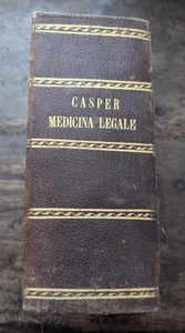 Libro Antico Casper Medicina Legale Vol 1-2 + Novelle Cliniche Botta Torino 1873 - Imagen 1 de 16