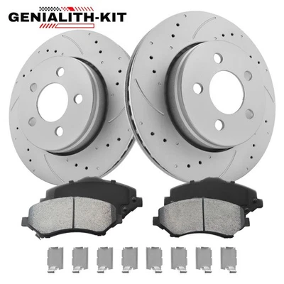 11.9in Front Brake Rotors &Pads for 2008-2012 Jeep Liberty 2007-2011 Dodge Nitro - Image 1 of 4