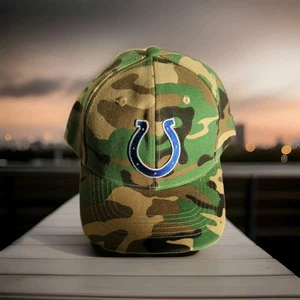 Indianapolis Colts Green  Camo  Hat Cap. Adjustable. Comfort and style. Look - Picture 1 of 4