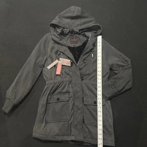 Yoki Outerwear Collection Smoke Gray Lined Jacket Coat Youth XL Warm & Comfy - Picture 1 of 8