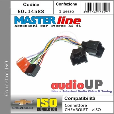Connecteur Radio Original A Iso Haut-Parleur Alimentaz. Chevrolet Aveo 2008> - Photo 1/2