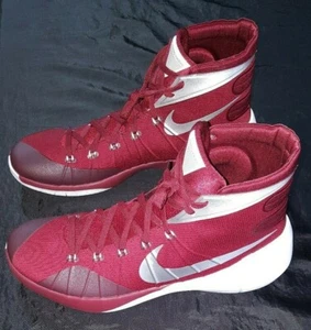 Nike Hyperdunk Basketball TB Team Red White Silver Burgundy 812944-602 Mens 16 - Picture 1 of 10