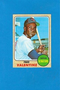 1968 Topps #248 Fred Valentine Senators Near Mint