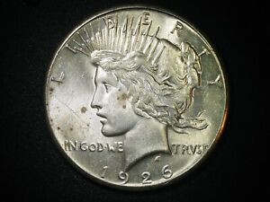 1926 Peace Silver Dollar! Better-date BU UNC Nice Looking Coin!!