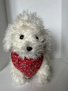 Anna Club Plush The Leather Tag Collection 16” BICHON FRISE White Dog Rare 1991 - Picture 1 of 15