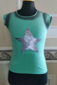 Rock & Republic Sequined Star Shirt GIRLS 14 - Picture 1 of 6