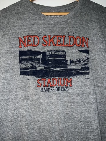 Retro Toledo Mud Hens Ned Skeldon Stadium Maumee OH T Shirt Medium Jupmode M Cover