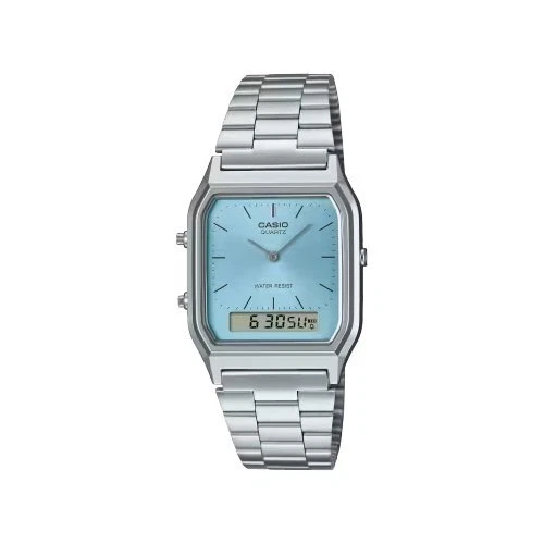 Orologio Donna Casio in Acciaio Vintage Edgy Multifunzione AQ-230A-2A1MQYES Acci