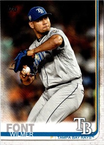 2019 Topps Wilmer Font #429 Tampa Bay Rays Baseball Card
