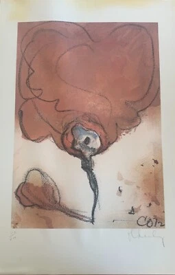 Borrador de máquina de escribir Claes Oldenburg Suecia como Tornado 1972 firmado numerado RARO Foto 1 de 4