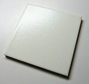 1 Wall Tile American Olean AO USA 4-1/4" Sq Ceramic Tiny Dimples Gloss Off White - Picture 1 of 8