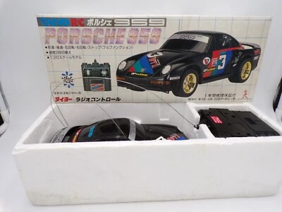 RARE! 90's Taiyo Japan 1/20 Black RC Porsche 959 MIB Tyco - Image 1 of 4