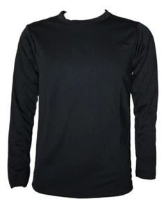 UJF Military Layer II Crew Shirt Thermal Long Sleeve Top Black Mid-Weight Mesh  - Picture 1 of 2