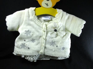 Build a Bear Snowflake Cardigan Sequin Tulle Satin Skirt -Dated 08/11 - #1009437 - Picture 1 of 10