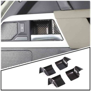 Carbon Fiber ABS Interior Door Bowl Trim Frame For Land Rover Defender 110 20-22 - Picture 1 of 11