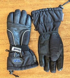 MEN'S SM BUELL KEPROTEC SCHOELLER LEATHER RIDING GLOVES, HIPORA WATERPROOF, PREO - Picture 1 of 8