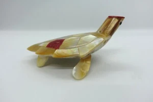 Small Abstract Turtle Figurine of exquisite design made from shells set in resin - Picture 1 of 9